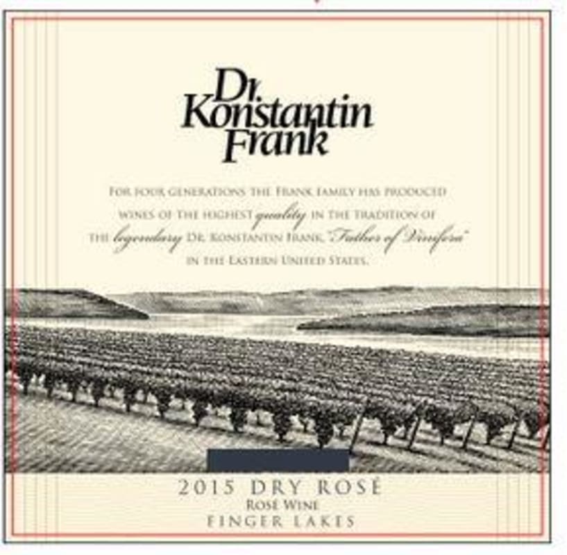 Dr. Konstantin Frank Dry Rose 2015 Front Label