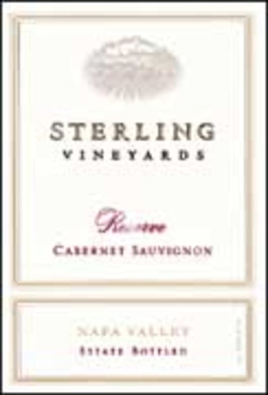 Sterling Reserve Cabernet Sauvignon 2001 Front Label