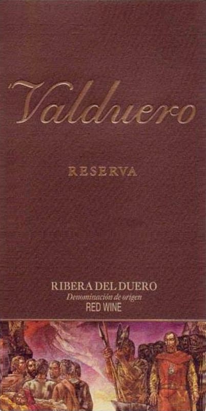Valduero Reserva 2009 Front Label