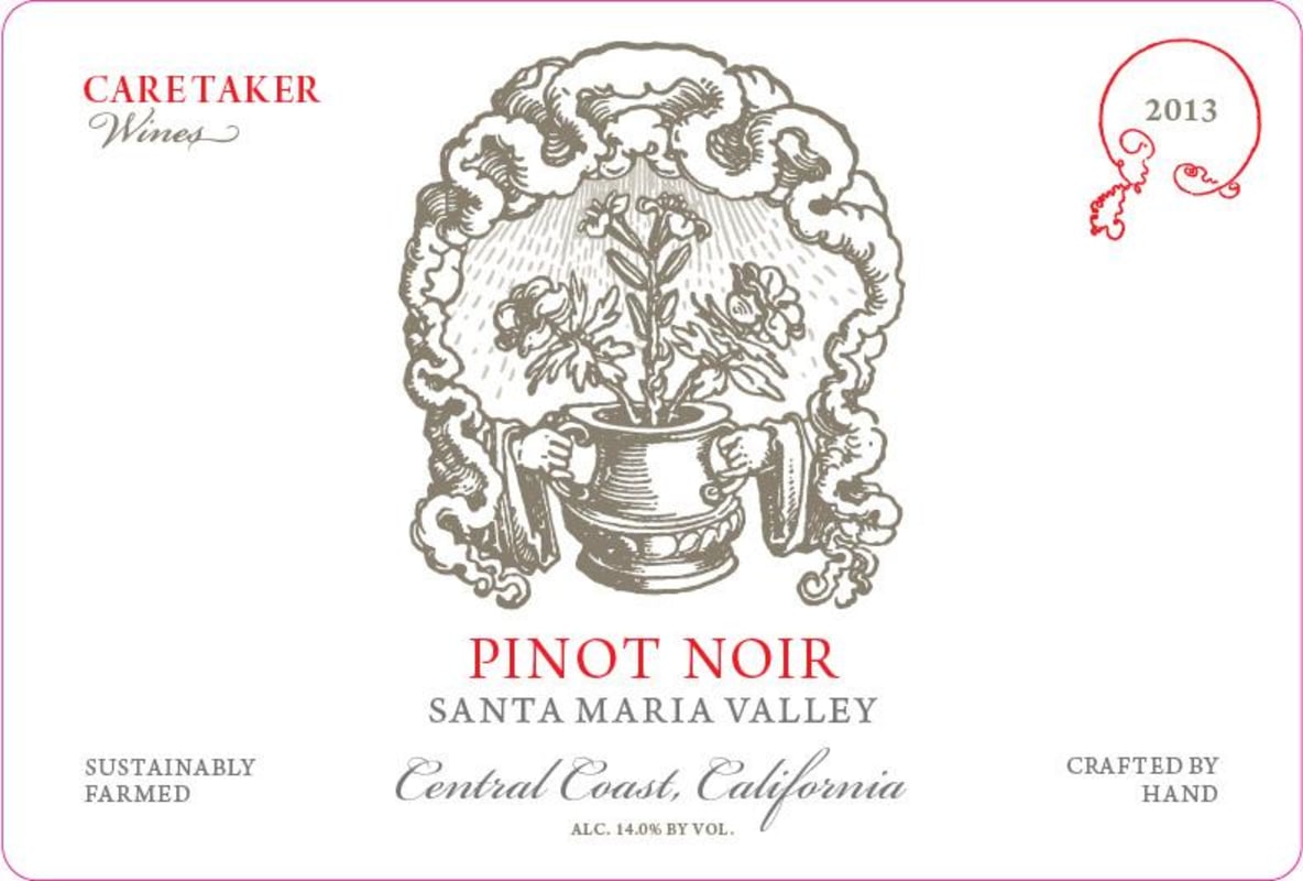 Caretaker Pinot Noir 2013 Front Label