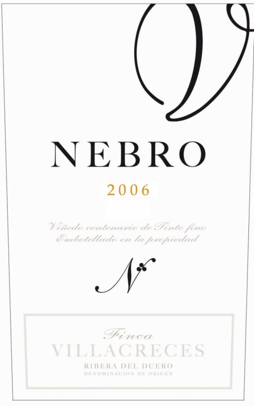 Finca Villacreces Nebro 2006 Front Label