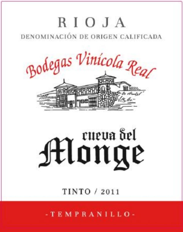 Bodegas Vinicola Real Cueva del Monge Tinto 2011 Front Label