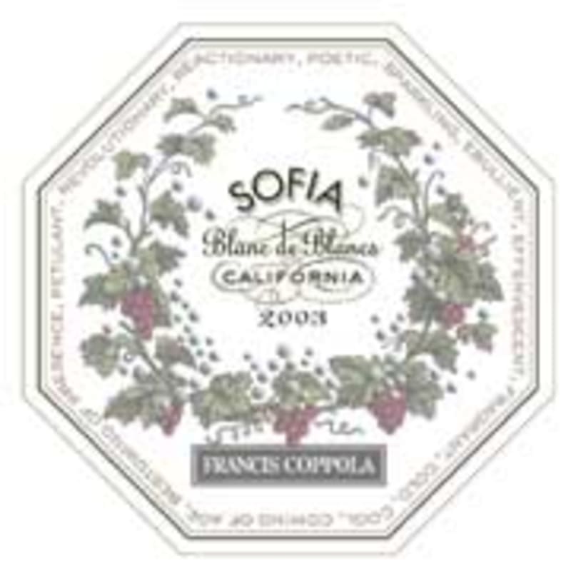 Francis Ford Coppola Sofia Blanc de Blancs 2003 Front Label