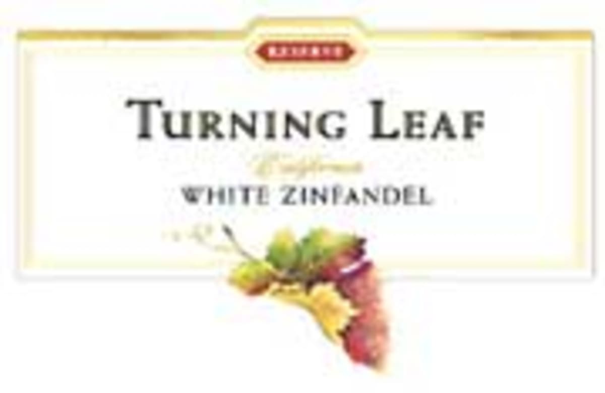 Turning Leaf White Zinfandel 2003 Front Label