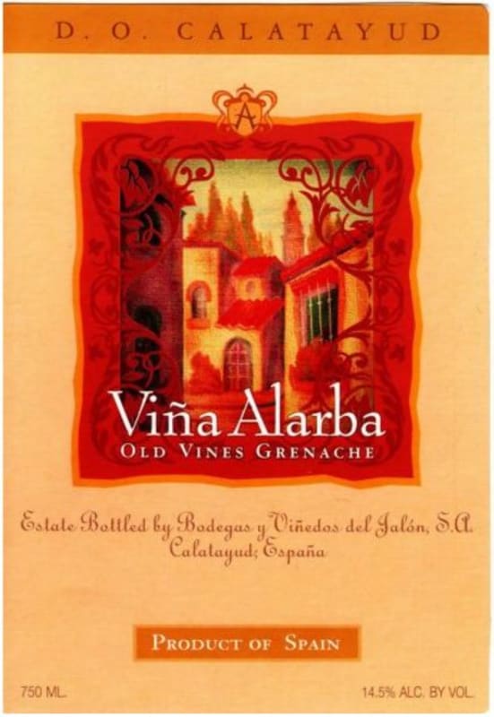 Vina Alarba Garnacha Vinas Viejas 2008 Front Label