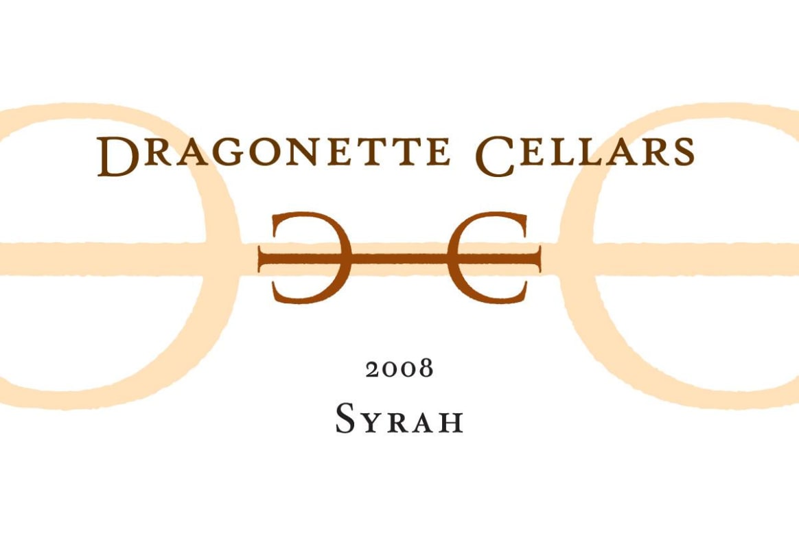 Dragonette Cellars Syrah 2008 Front Label