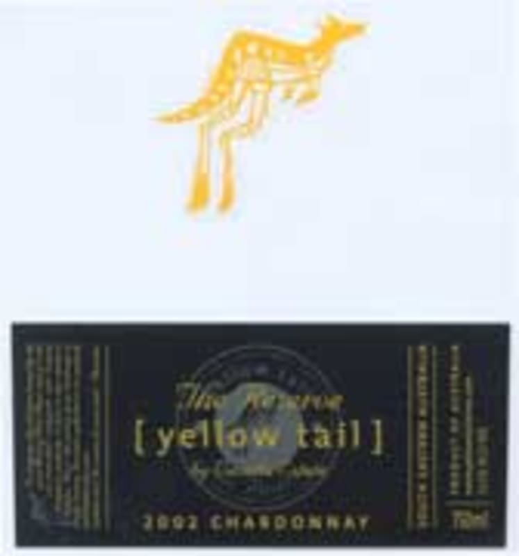 Yellow Tail Chardonnay Reserve 2002 Front Label