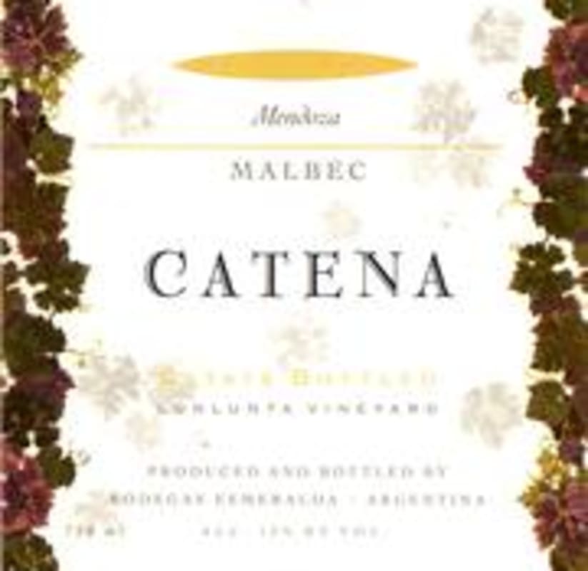 Catena Malbec 1997 Front Label