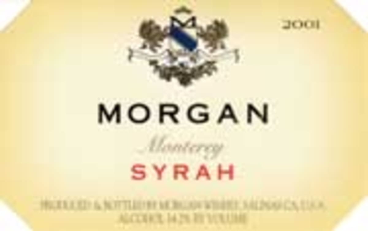 Morgan Syrah 2001 Front Label