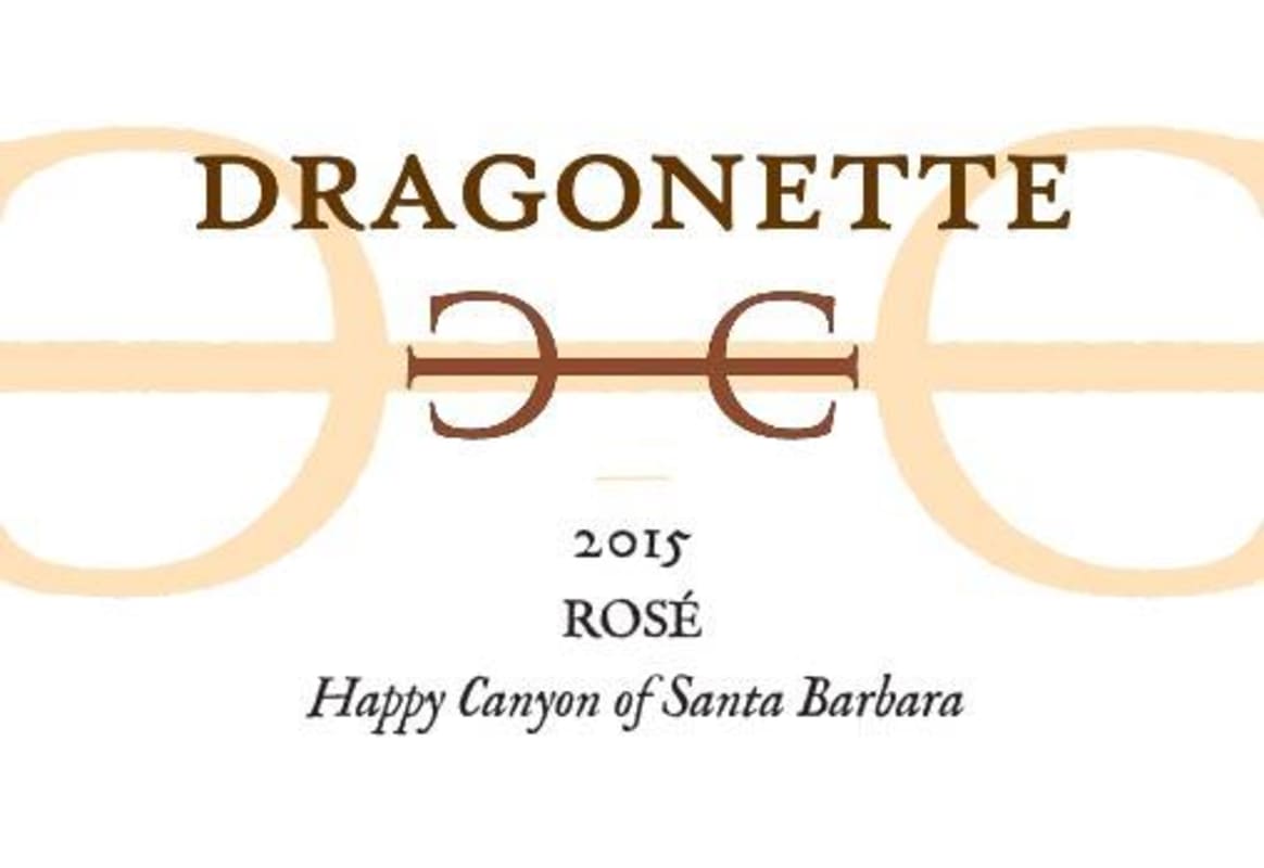 Dragonette Cellars Rose 2015 Front Label