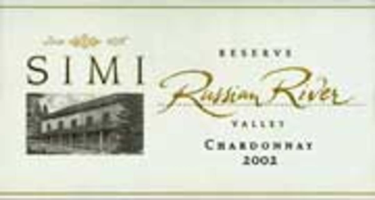 Simi Reserve Chardonnay 2002 Front Label