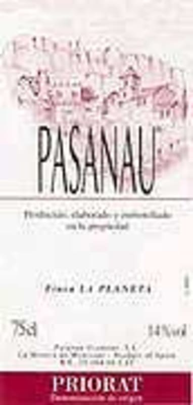 Celler Pasanau Priorat La Planeta 2001 Front Label