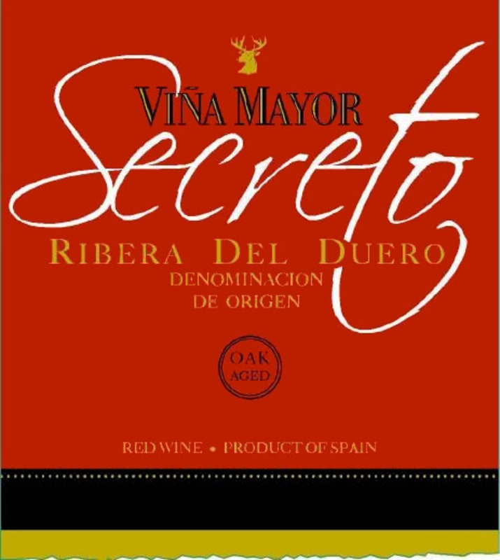 Vina Mayor Secreto Tinto Roble 2012 Front Label
