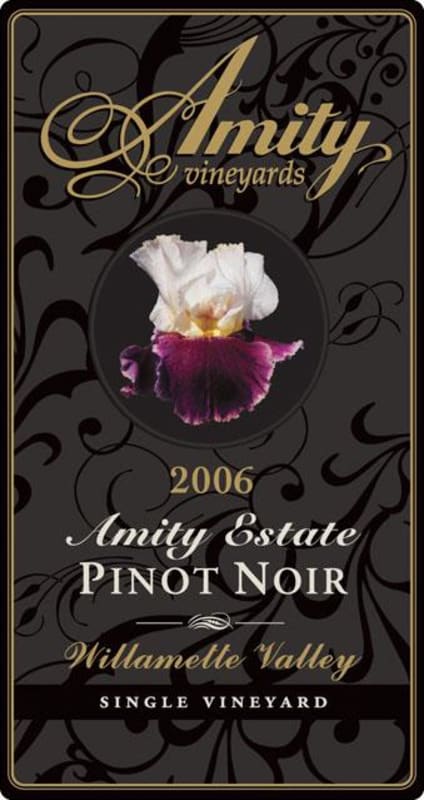 Amity Amity Estate Pinot Noir 2006 Front Label