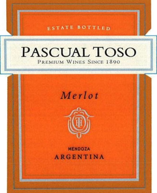 Pascual Toso Merlot 2009 Front Label