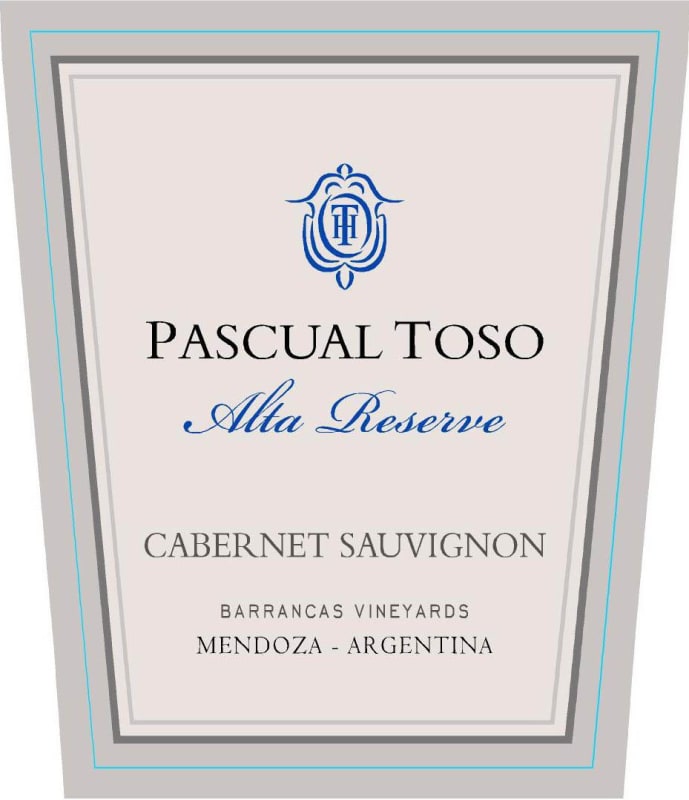 Pascual Toso Alta Reserve Cabernet Sauvignon 2012 Front Label