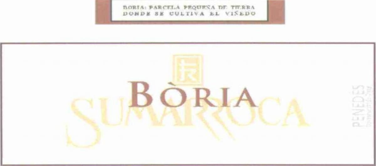 Sumarroca Boria 2005 Front Label
