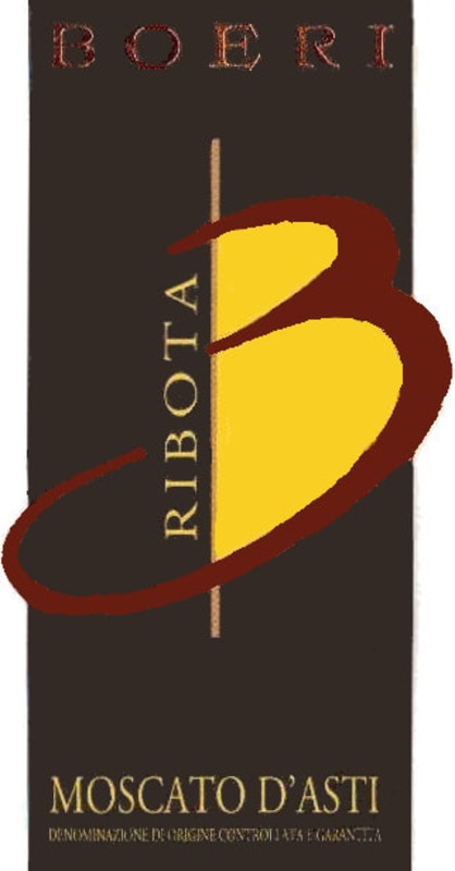 Boeri Moscato d'Asti Ribota 2014 Front Label