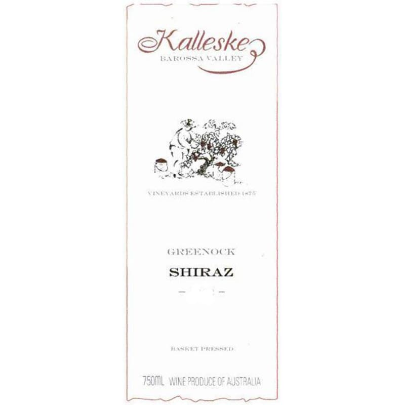Kalleske Greenock Shiraz 2003 Front Label