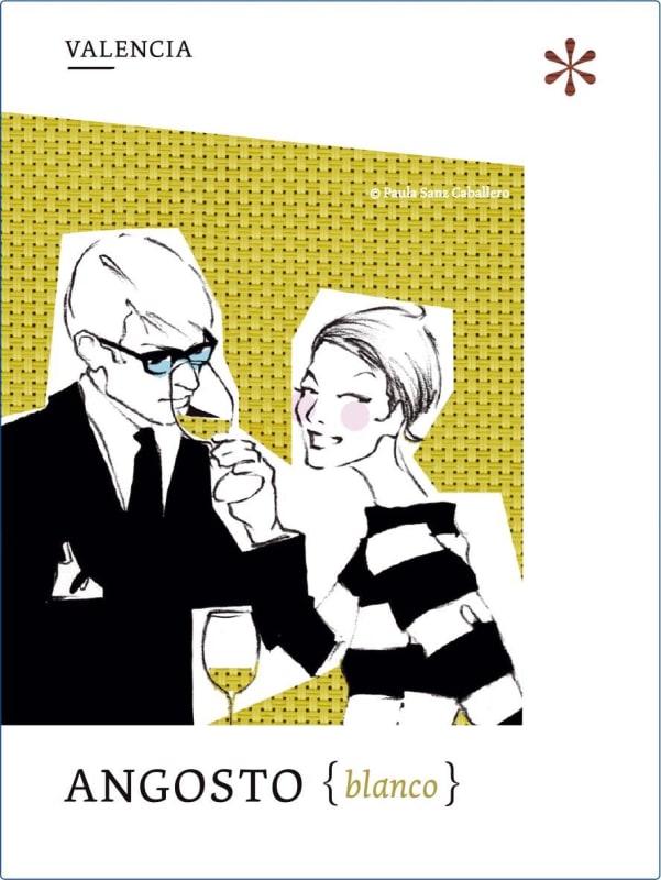 Bodega El Angosto Angosto Blanco 2014 Front Label