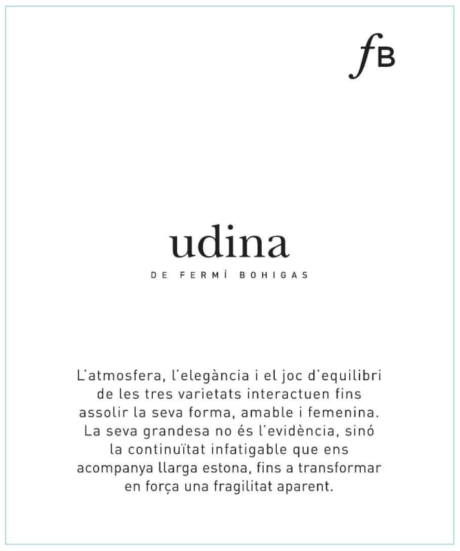 Bohigas Udina de Fermi Blanco 2012 Front Label