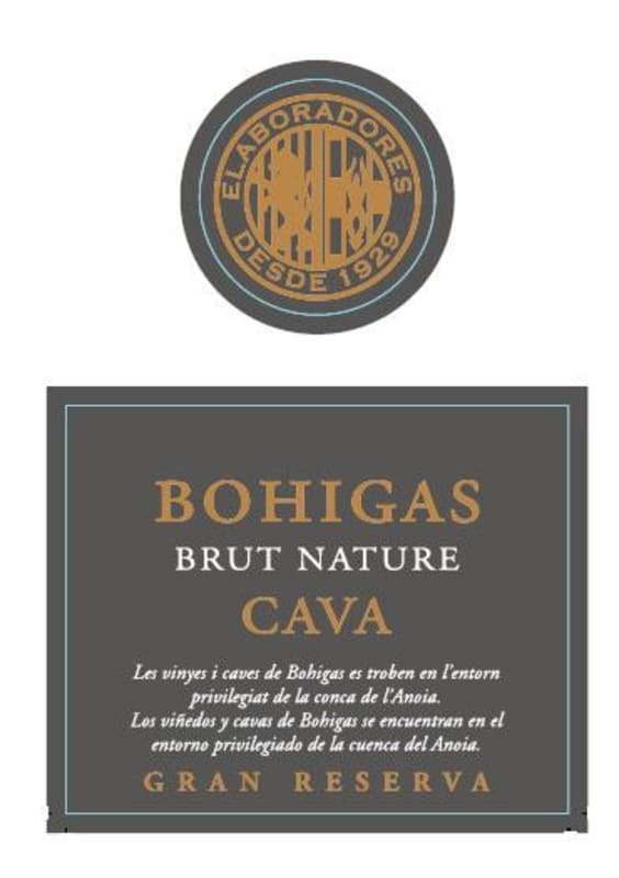 Bohigas Gran Reserva Brut Nature Front Label