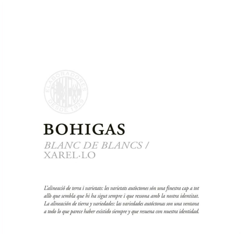 Bohigas Blanc de Blancs Xarel-lo 2011 Front Label