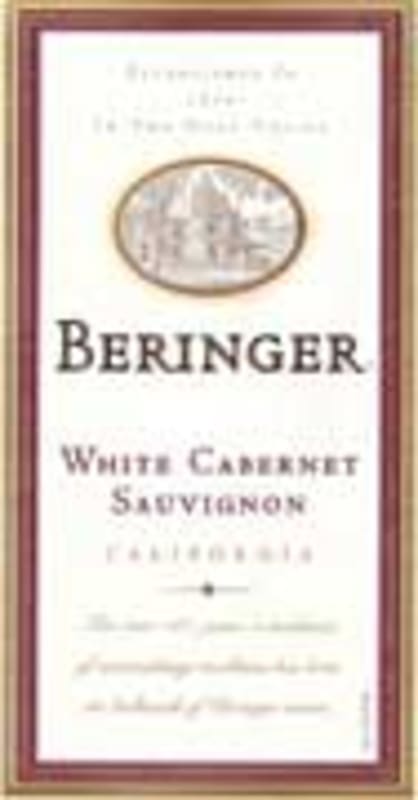 Beringer White Cabernet Sauvignon 2003 Front Label