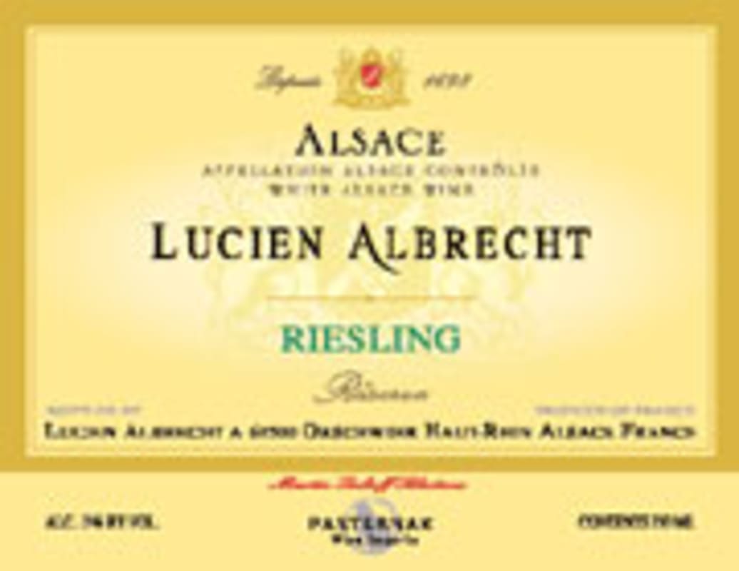 Lucien Albrecht Reserve Riesling 2003 Front Label