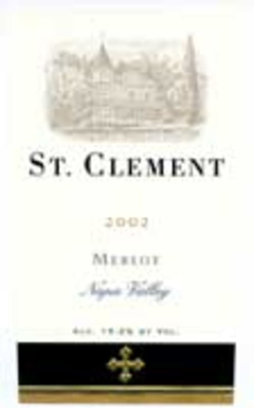 St. Clement Merlot 2002 Front Label