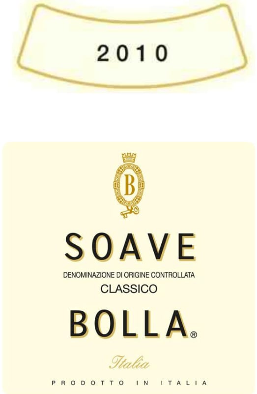 Bolla Soave 2010 Front Label