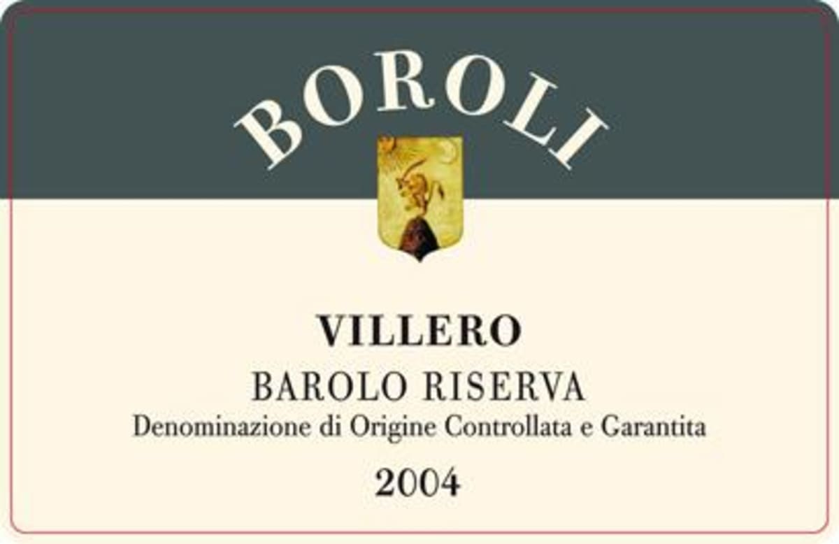 Boroli Barolo Villero Riserva 2001 Front Label