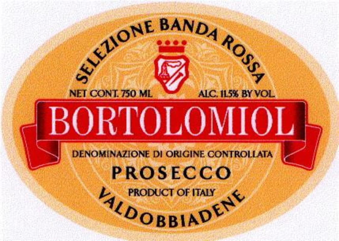 Bortolomiol Banda Rossa Prosecco 2013 Front Label