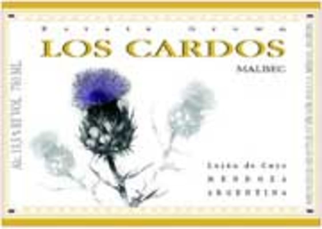 Los Cardos Malbec 2003 Front Label