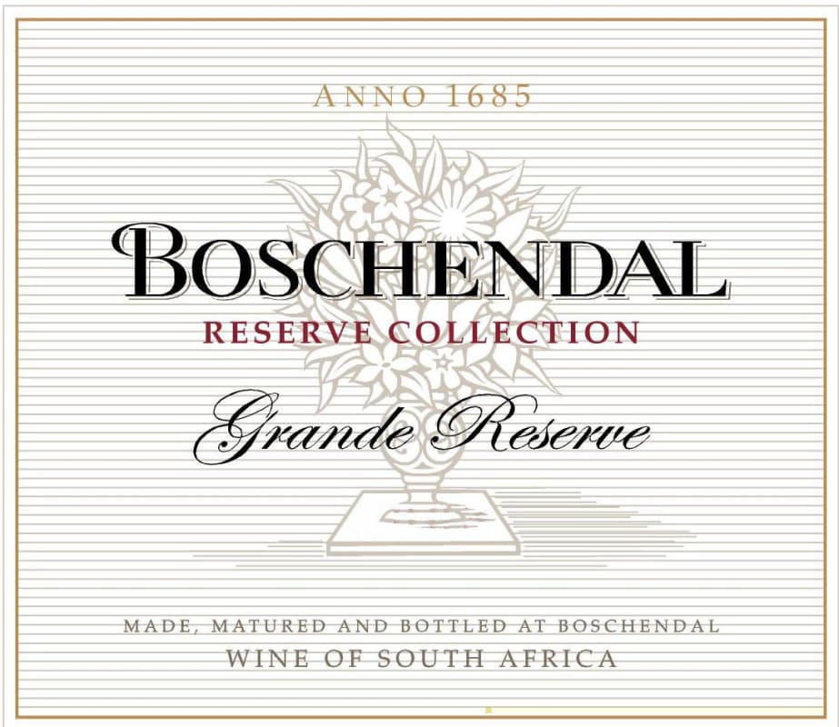 Boschendal Reserve Collection Grande Reserve 2013 Front Label