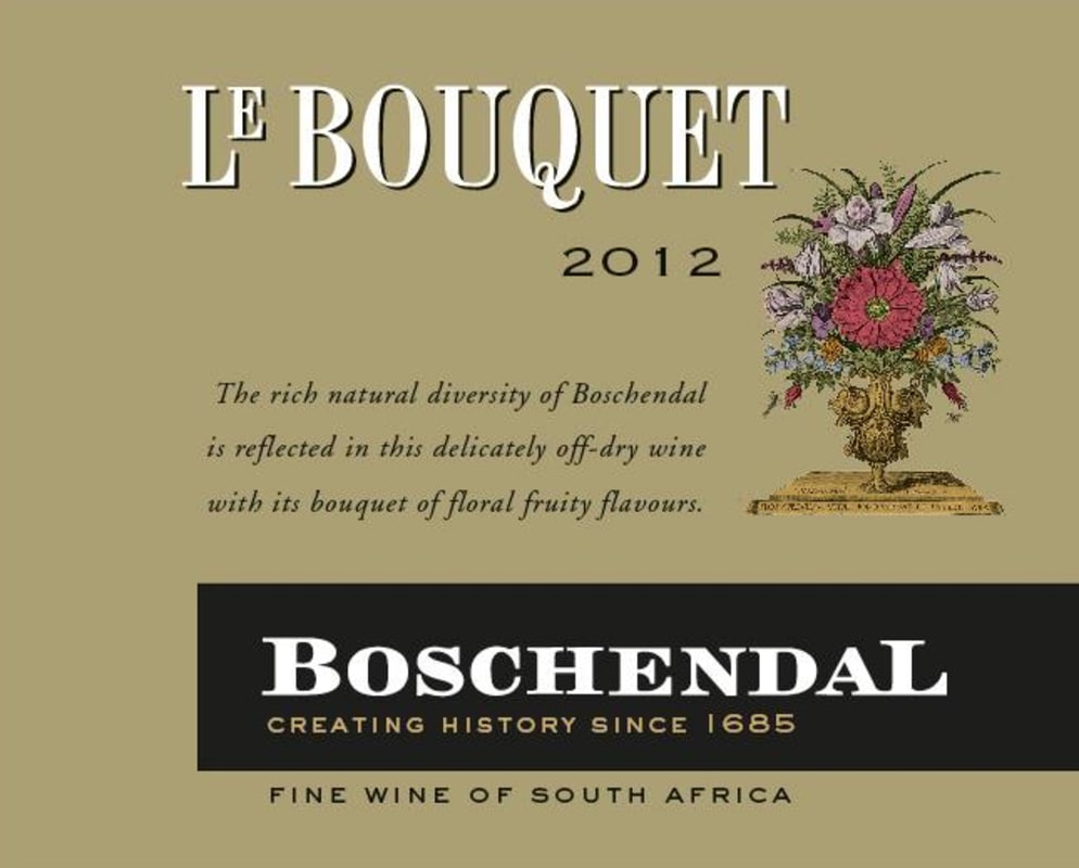 Boschendal Le Bouquet 2012 Front Label