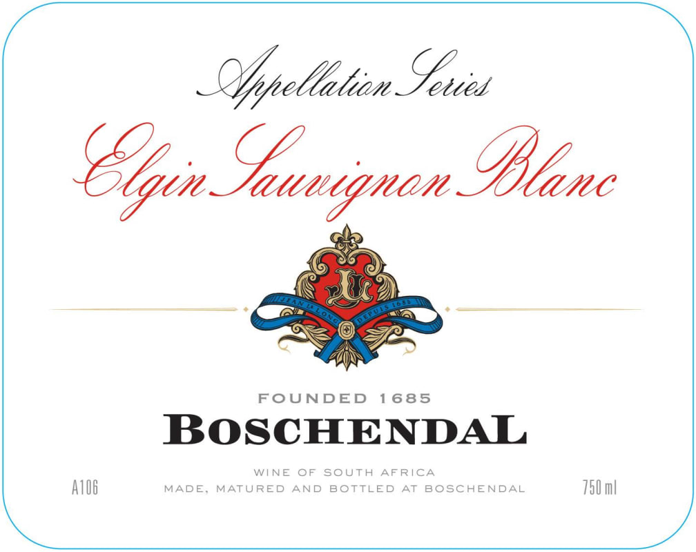 Boschendal Elgin Series Sauvignon Blanc 2012 Front Label