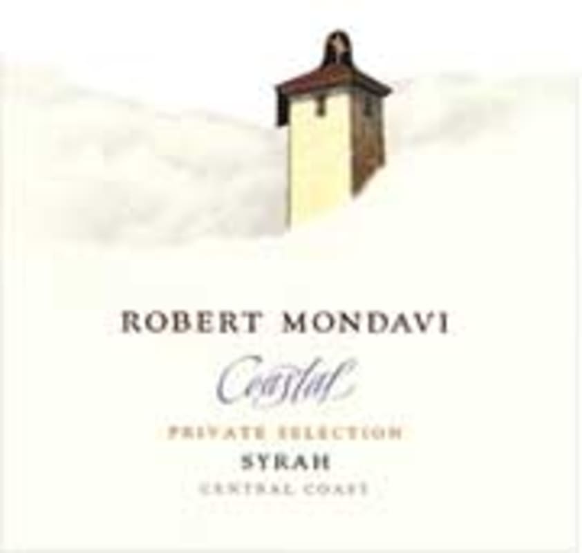 Robert Mondavi Coastal Syrah 2002 Front Label