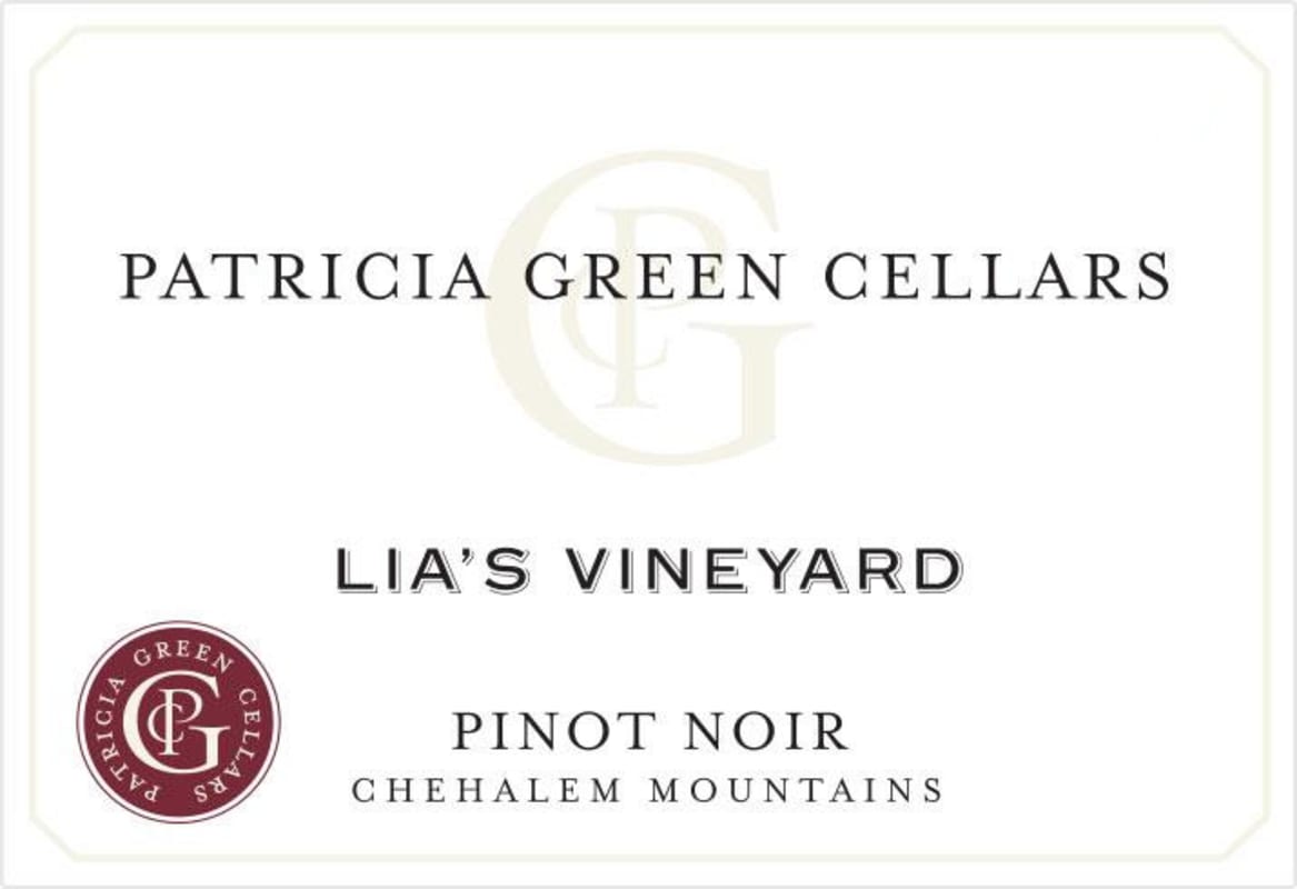 Patricia Green Lia's Pinot Noir 2015 Front Label