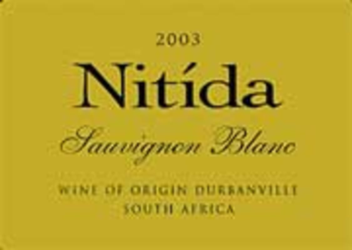 Nitida Sauvignon Blanc 2003 Front Label