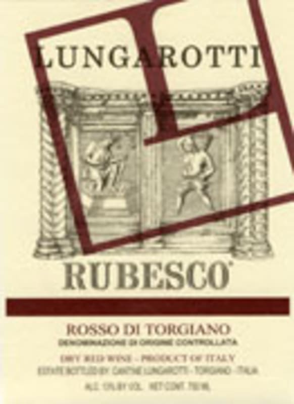Lungarotti Rubesco Rosso di Torgiano 2001 Front Label