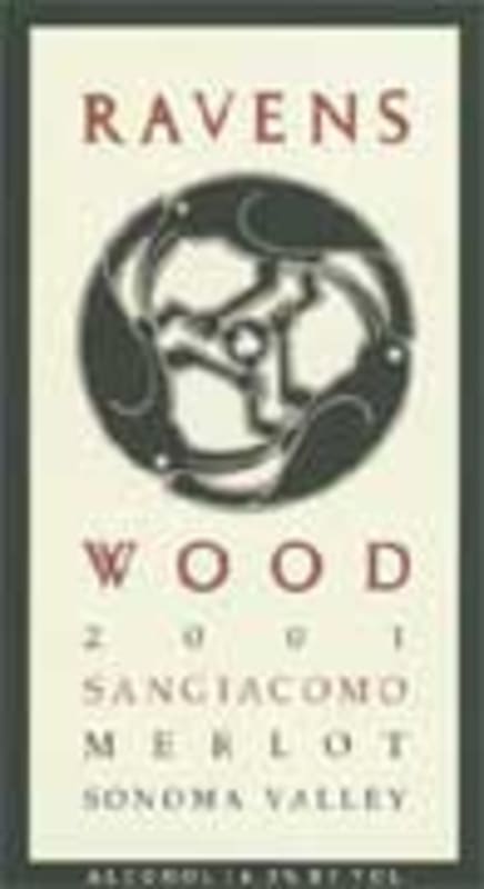 Ravenswood Sangiacomo Merlot 2001 Front Label