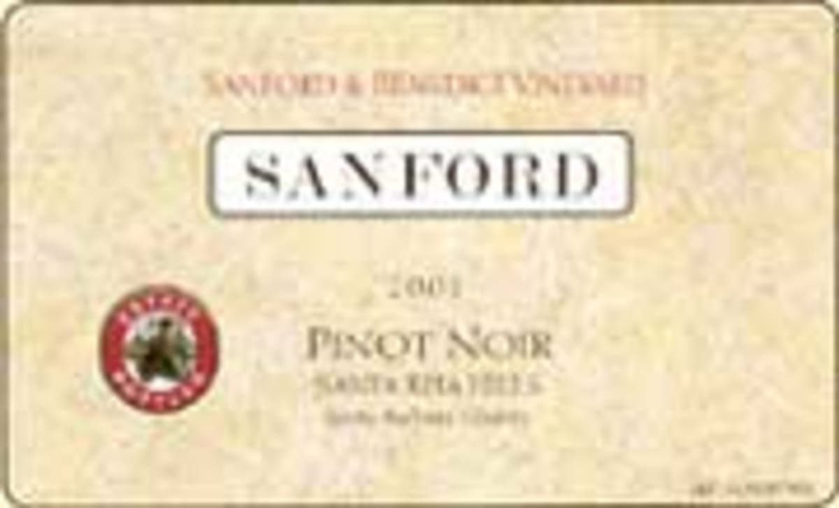 Sanford Barrel Select Pinot Noir 2000 Front Label
