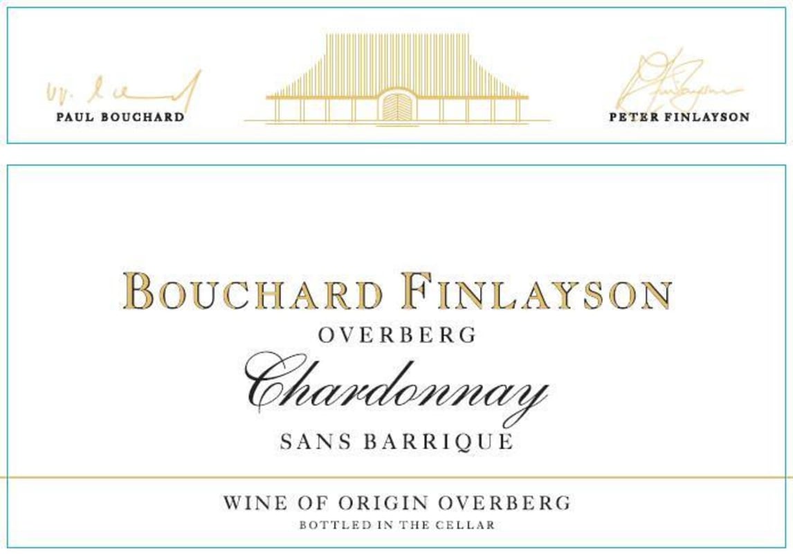 Bouchard Finlayson Sans Barrique Chardonnay 2010 Front Label