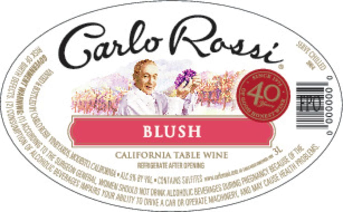 Carlo Rossi Blush (3 Liter) Front Label