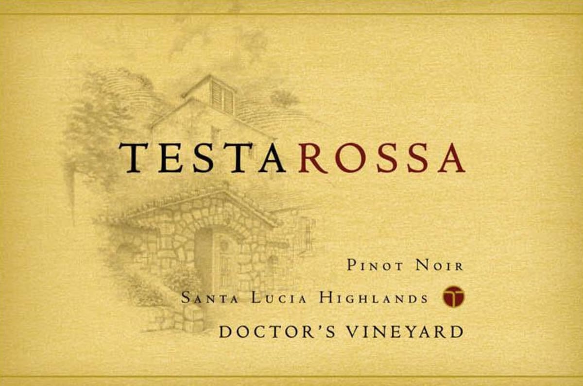 Testarossa Doctor's Vineyard Pinot Noir 2015 Front Label