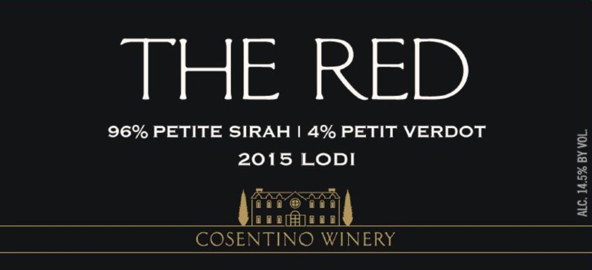 Cosentino The Red 2015 Front Label