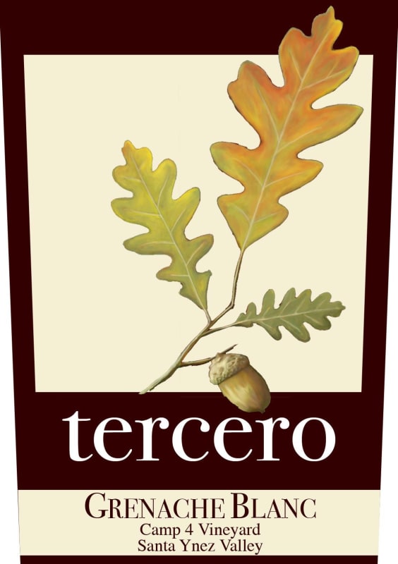 Tercero Grenache Blanc 2009 Front Label