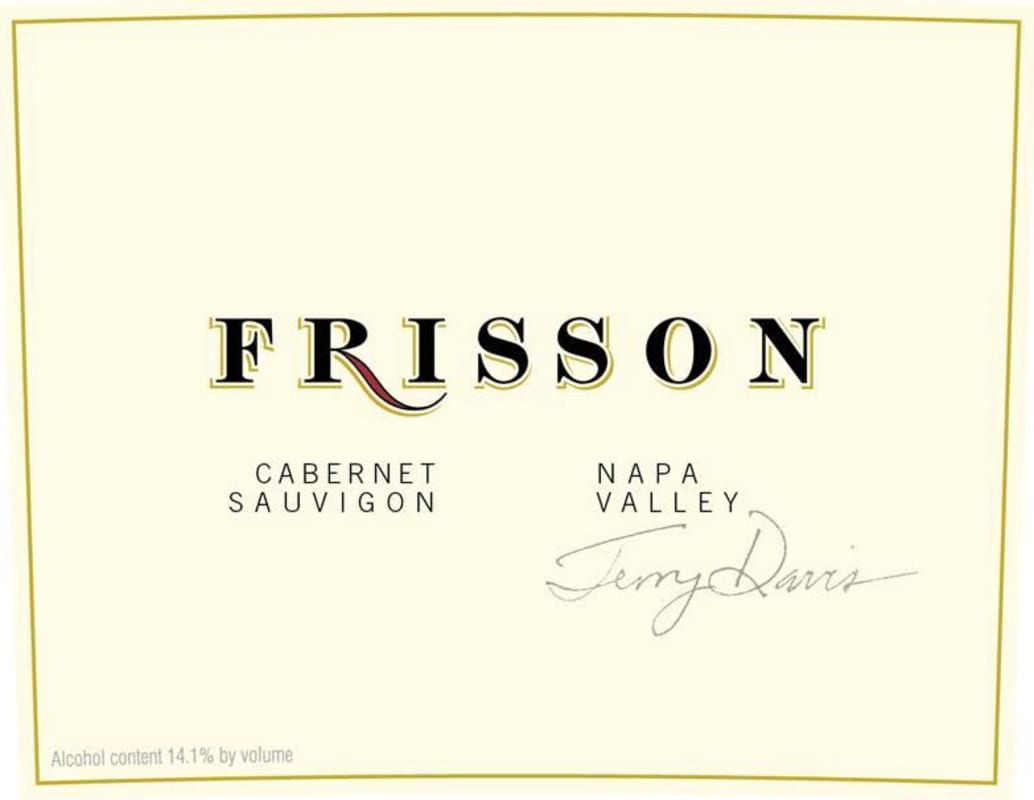 Frisson Wines Cabernet Sauvignon 2013 Front Label