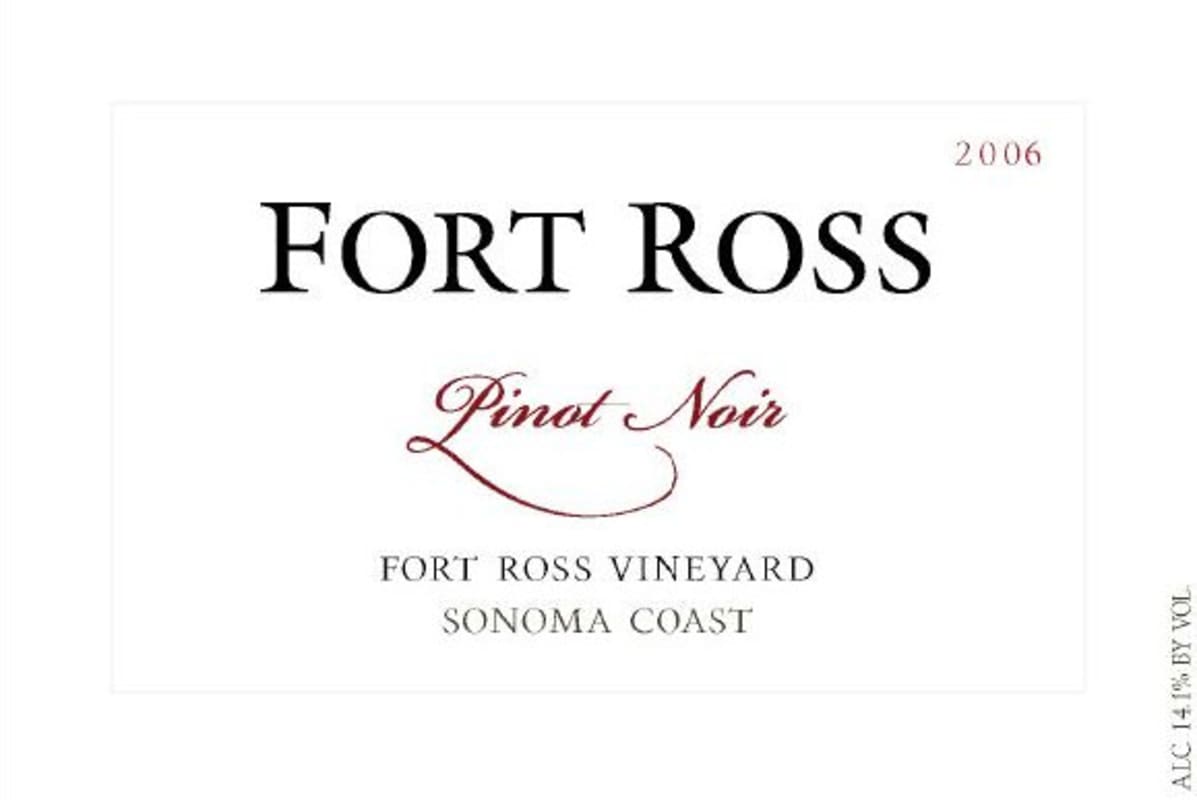 Fort Ross Vineyard Sonoma Coast Pinot Noir 2006 Front Label